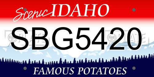 SBG5420 Idaho License Plate