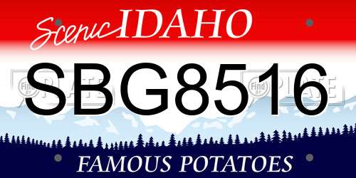 SBG8516 Idaho License Plate