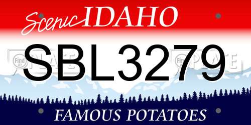 SBL3279 Idaho License Plate