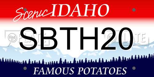 SBTH20 Idaho License Plate