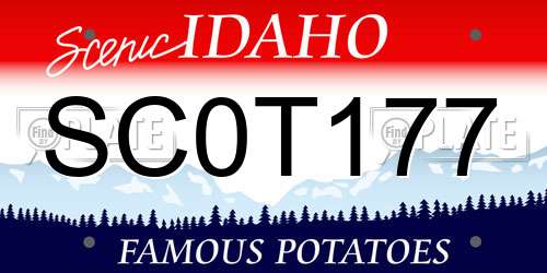 SC0T177 Idaho License Plate