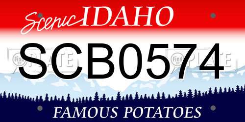SCB0574 Idaho License Plate