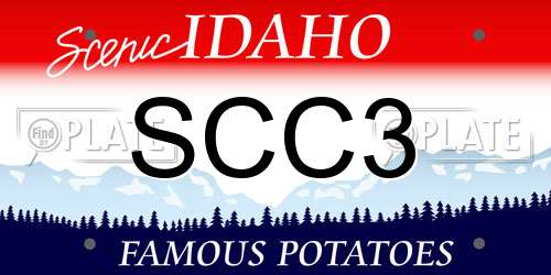SCC3 Idaho License Plate