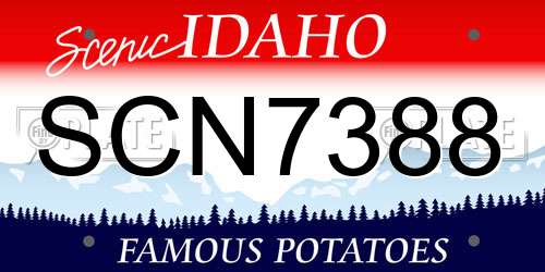 SCN7388 Idaho License Plate