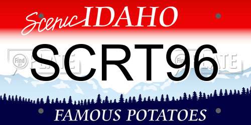 SCRT96 Idaho License Plate
