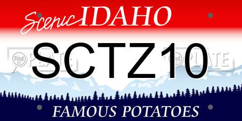SCTZ10 Idaho License Plate