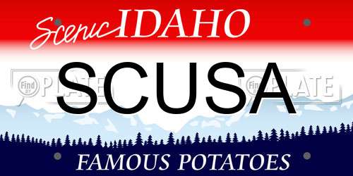 SCUSA Idaho License Plate