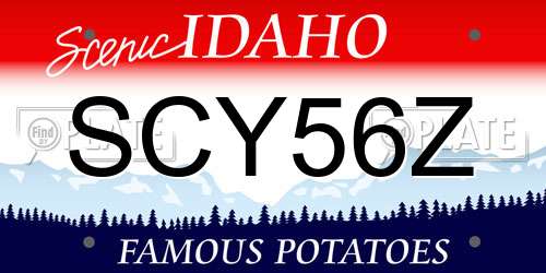 SCY56Z Idaho License Plate