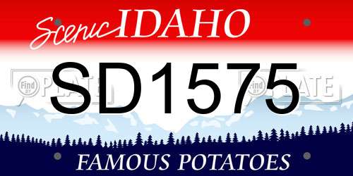 SD1575 Idaho License Plate