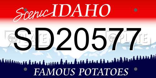 SD20577 Idaho License Plate