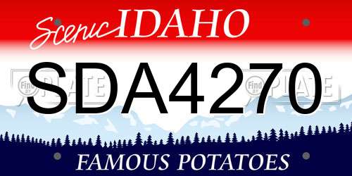 SDA4270 Idaho License Plate