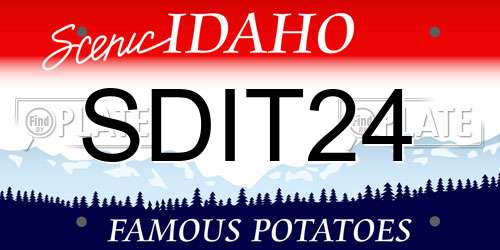 SDIT24 Idaho License Plate