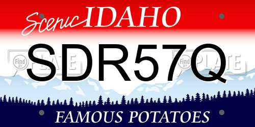 SDR57Q Idaho License Plate
