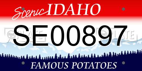 SE00897 Idaho License Plate
