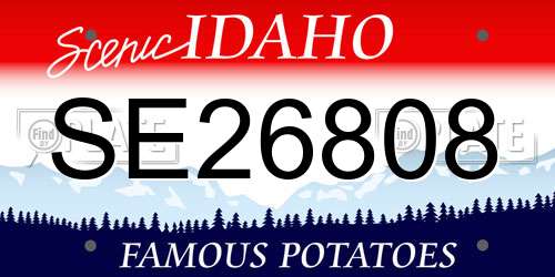 SE26808 Idaho License Plate