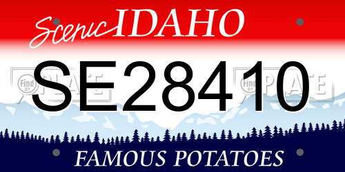 SE28410 Idaho License Plate