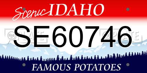 SE60746 Idaho License Plate
