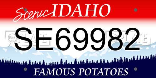 SE69982 Idaho License Plate