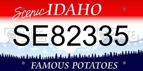 SE82335 Idaho License Plate