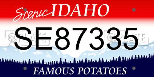 SE87335 Idaho License Plate