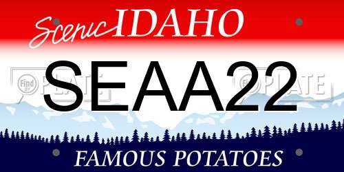 SEAA22 Idaho License Plate