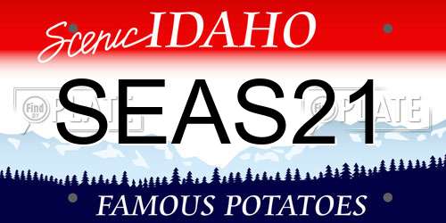 SEAS21 Idaho License Plate