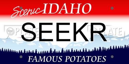 SEEKR Idaho License Plate