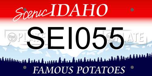 SEI055 Idaho License Plate