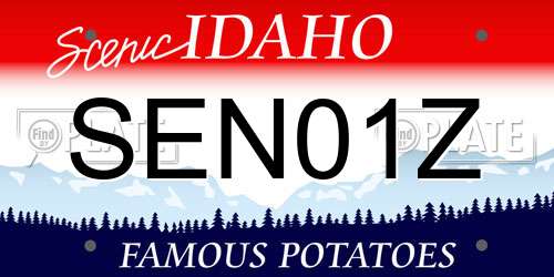 SEN01Z Idaho License Plate