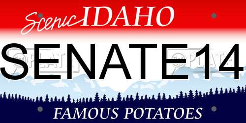 SENATE14 Idaho License Plate