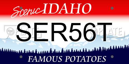 SER56T Idaho License Plate
