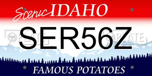 SER56Z Idaho License Plate