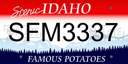 SFM3337 Idaho License Plate