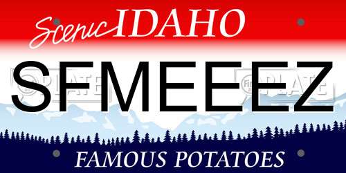 SFMEEEZ Idaho License Plate