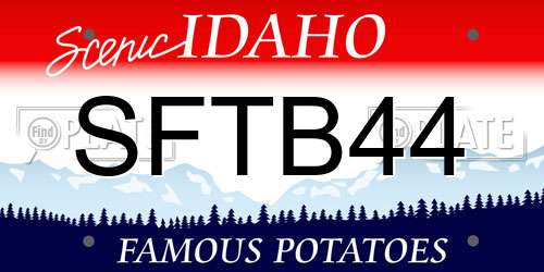 SFTB44 Idaho License Plate