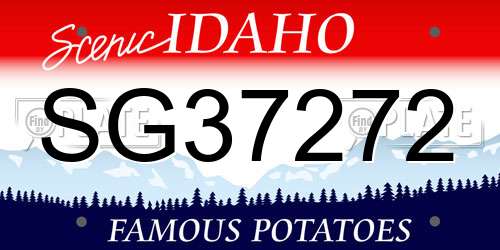 SG37272 Idaho License Plate