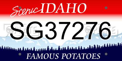 SG37276 Idaho License Plate