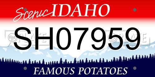 SH07959 Idaho License Plate