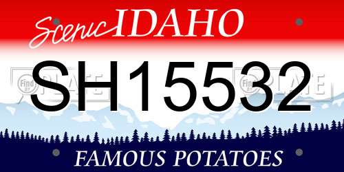 SH15532 Idaho License Plate