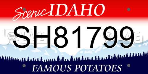 SH81799 Idaho License Plate