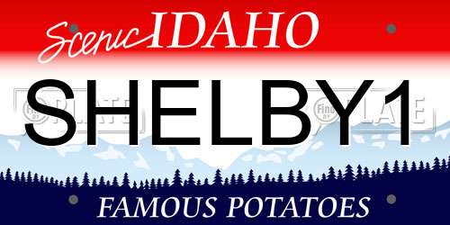 SHELBY1 Idaho License Plate