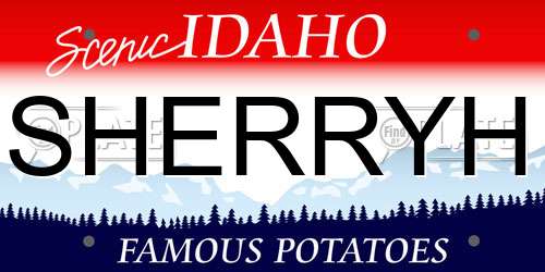 SHERRYH Idaho License Plate