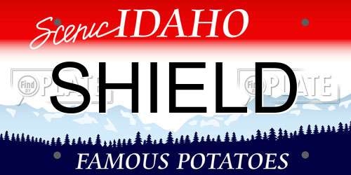 SHIELD Idaho License Plate