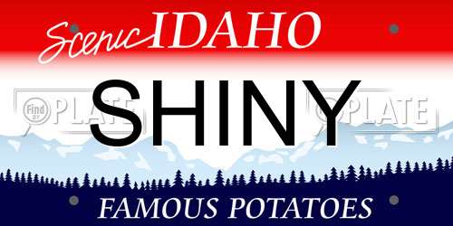 SHINY Idaho License Plate