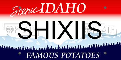 SHIXIIS Idaho License Plate