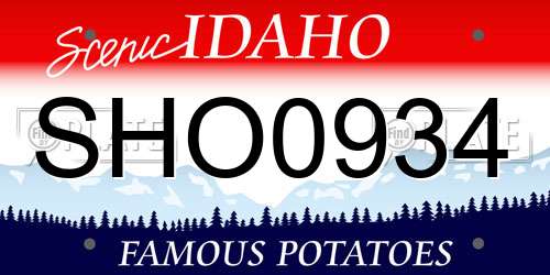 SHO0934 Idaho License Plate