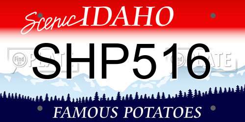 SHP516 Idaho License Plate