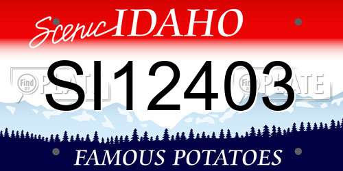 SI12403 Idaho License Plate