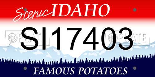 SI17403 Idaho License Plate
