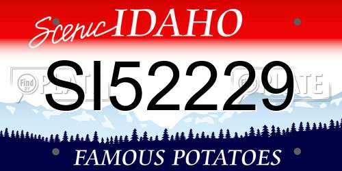 SI52229 Idaho License Plate
